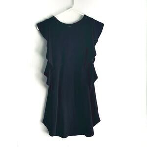 Art Class Flowy Dress Black Ribbed Size Medium